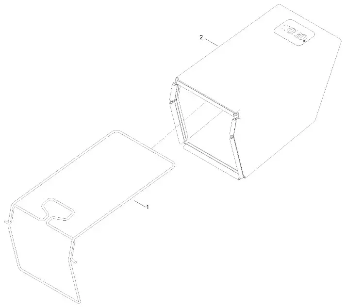 TORO 22in Recycler Lawn Mower - Grass Bag Assembly