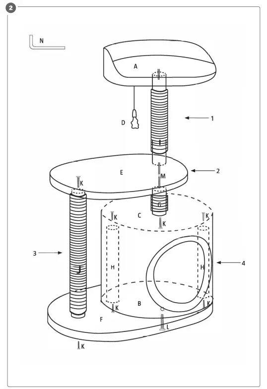 KAYOBA 022679 Cat Tree - Fig 1