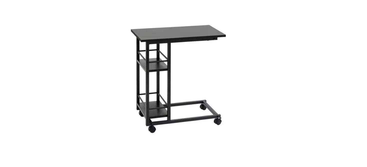 Homcom 838-189v80bk 23.5 In Black Wood End Table Instruction Manual