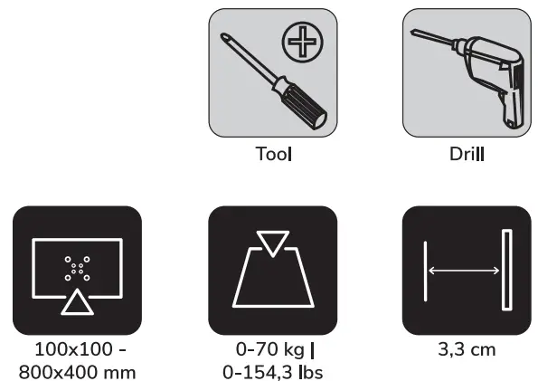 Neomounts WL35-550BL18 TV Wall Mount - fg 2