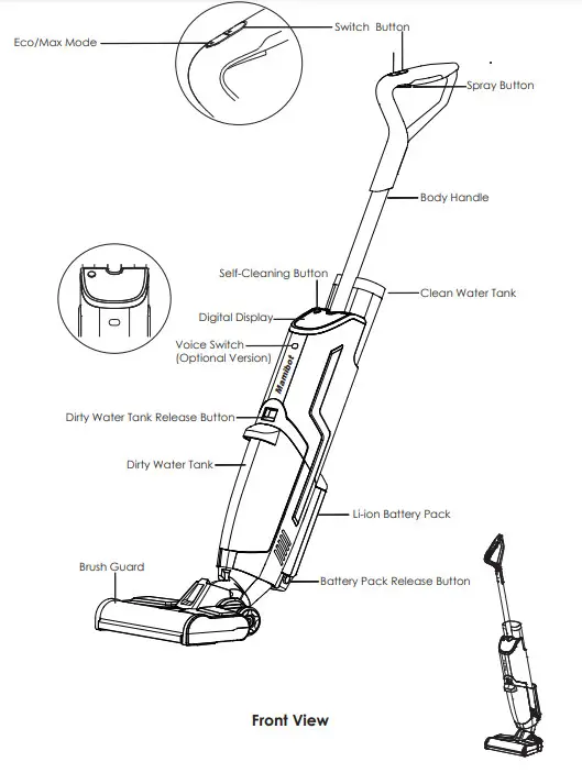 Mamibot FLOMO I Multi-Surface Floor Cleaner - Product View