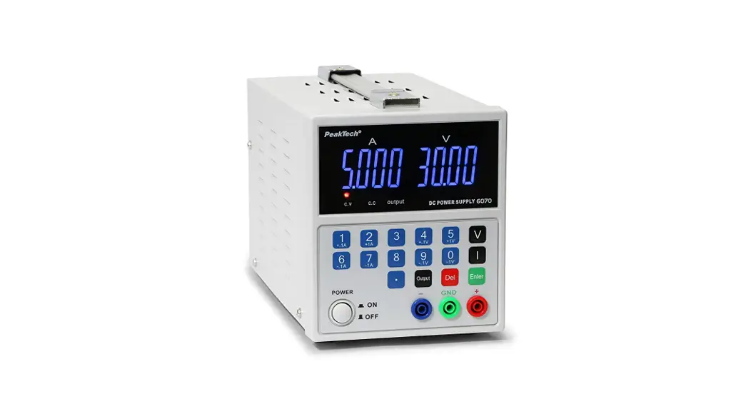 Peaktech 6070 Laboratory Power Supply User Manual