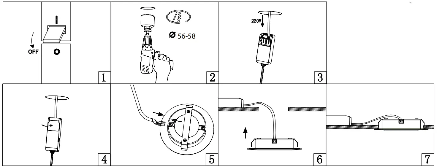 INTERLIGHT IL CB4K27M LED Cabiled Spot LED Light fig 4