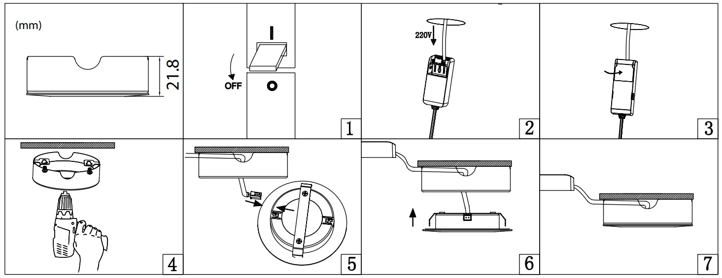 INTERLIGHT IL CB4K27M LED Cabiled Spot LED Light fig 5