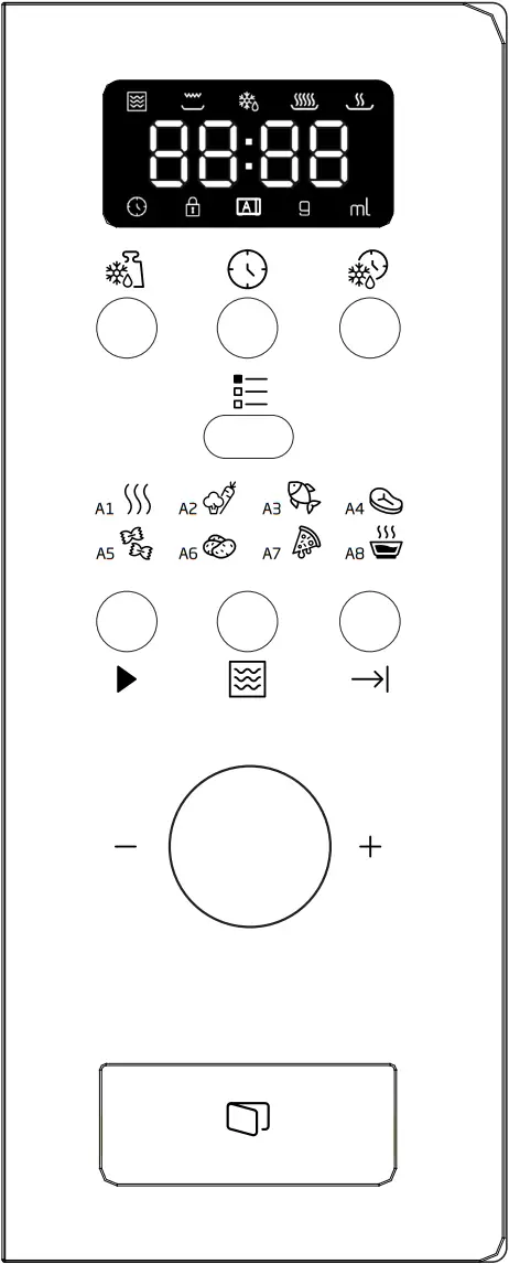 beko BMOB 17131 X - Control panel