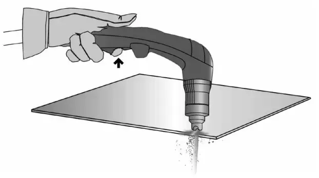 GYS EASYCUT K25 Plasma Cutting Machine - completely cut into the