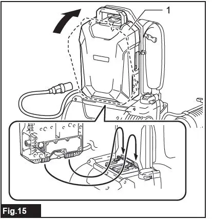 makita CBU02 Battery Powered Backpack Blower-16
