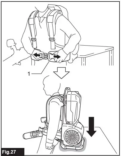 makita CBU02 Battery Powered Backpack Blower-29