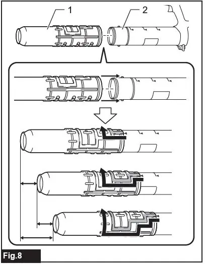 makita CBU02 Battery Powered Backpack Blower-9