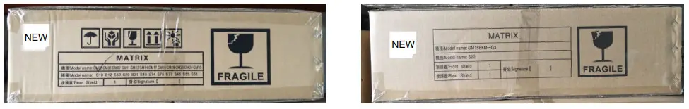 MATRIX NB-2104018 Aura Strength Training Equipment - Packing Carton