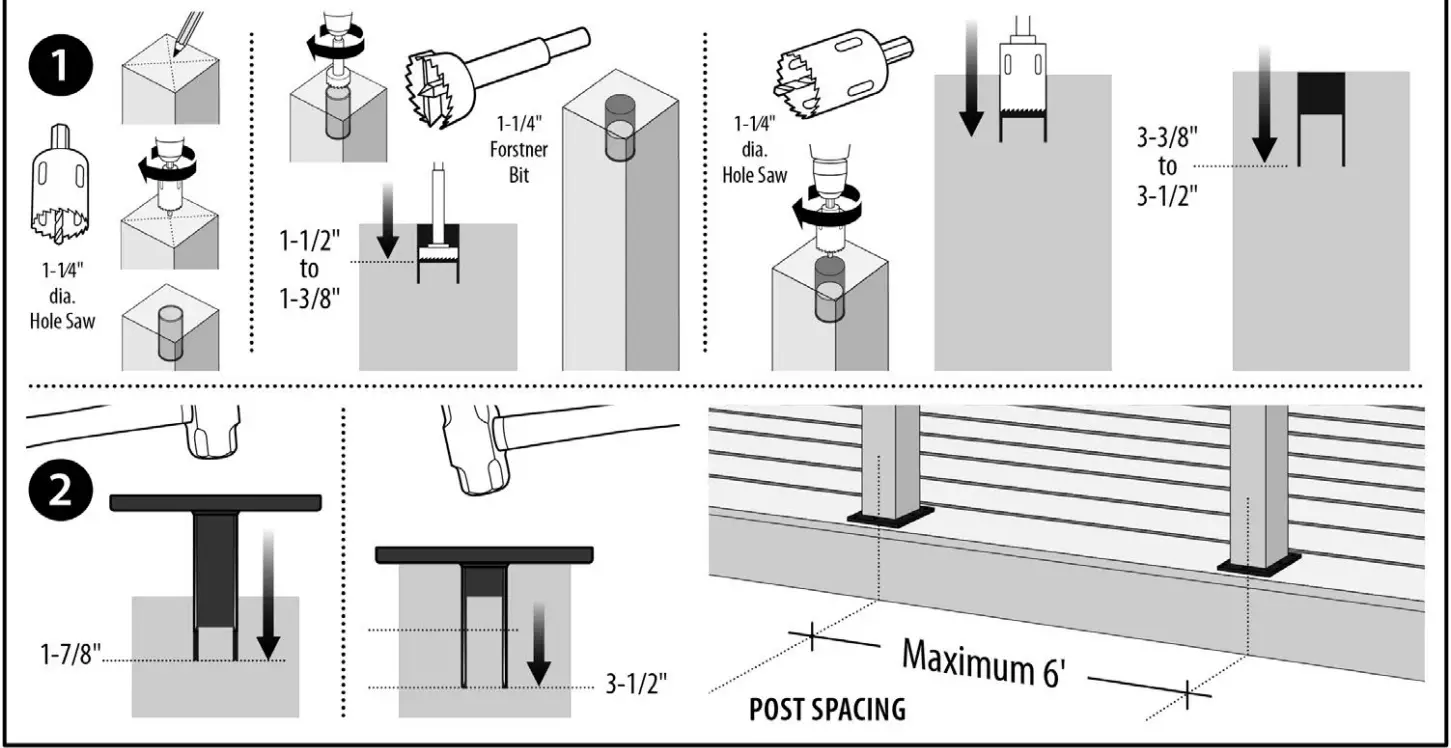 TITAN 4x4 4x6 Wood Post Anchor - fig 6
