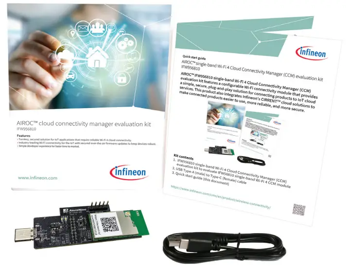 infineon IFW956810 AIROC Single-band Wi-Fi 4 Cloud Connectivity Manager