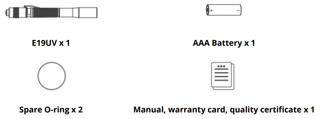 WUBEN E19UV Pen Light Flashlight - fig 1