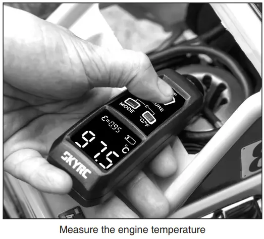 SKYRC SK-500037 Infrared Thermometer - Measure the engine temperature