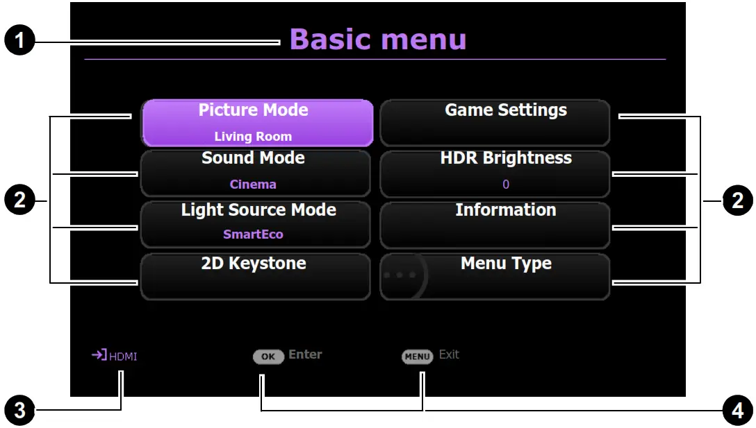 BenQ TH690ST LED Gaming Projector - Figure 43