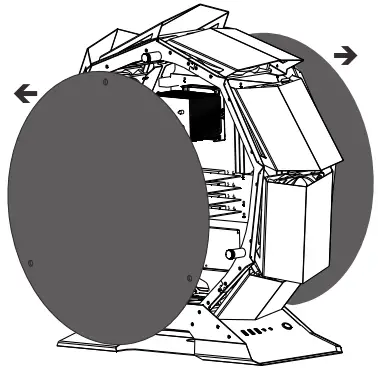 Remove both side panels