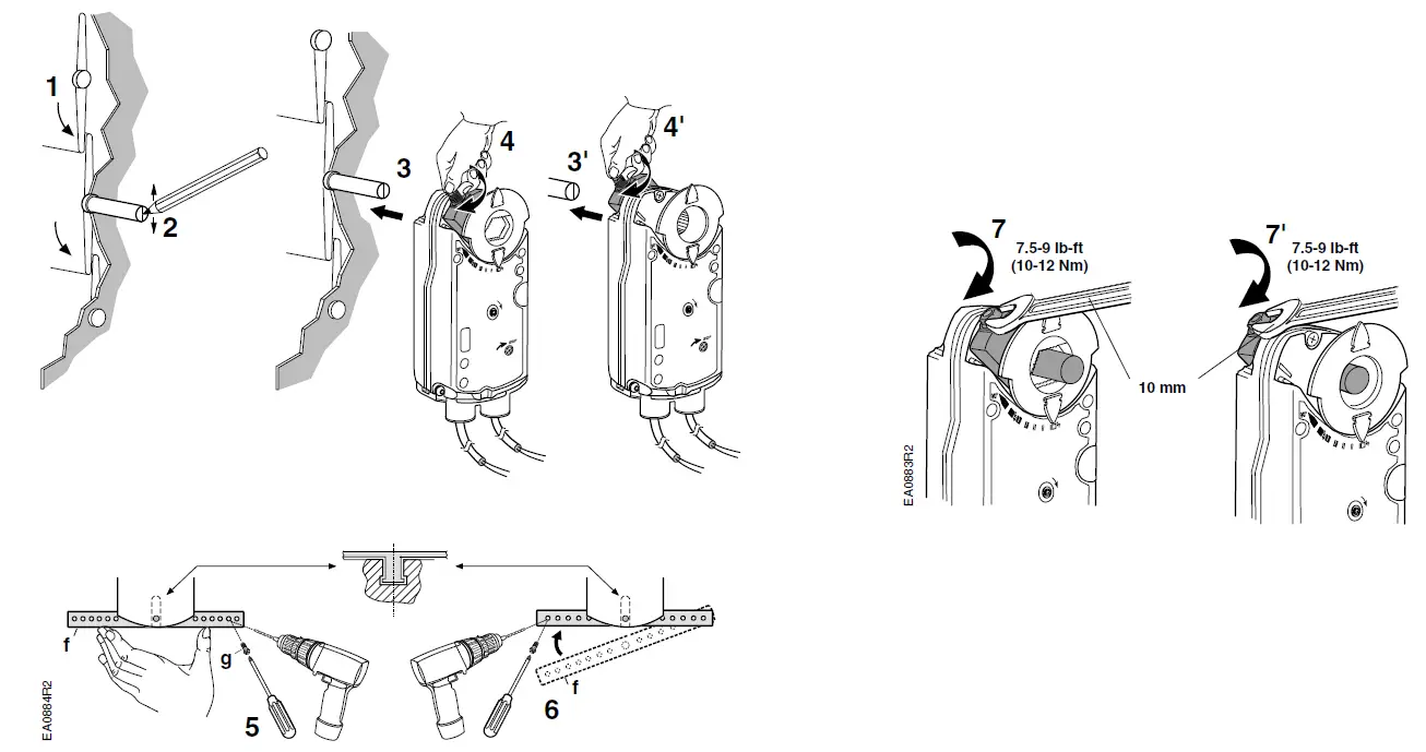 SIEMENS-OpenAir-GMA-Series-Rotary-Spring-Return-Actuator-fig-4
