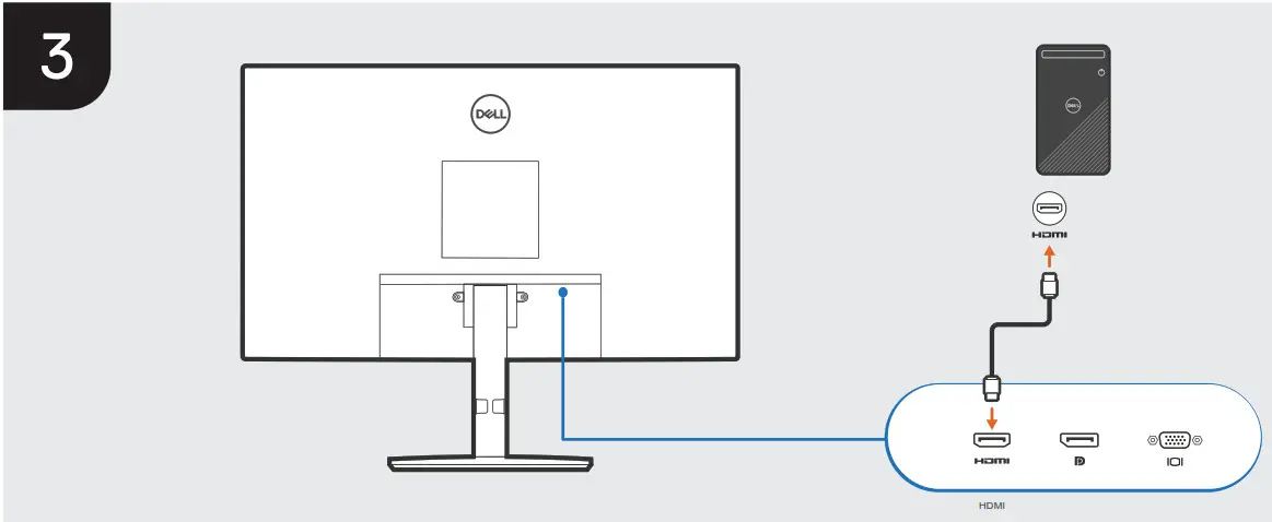 DELL E2722HS Monitor - 3