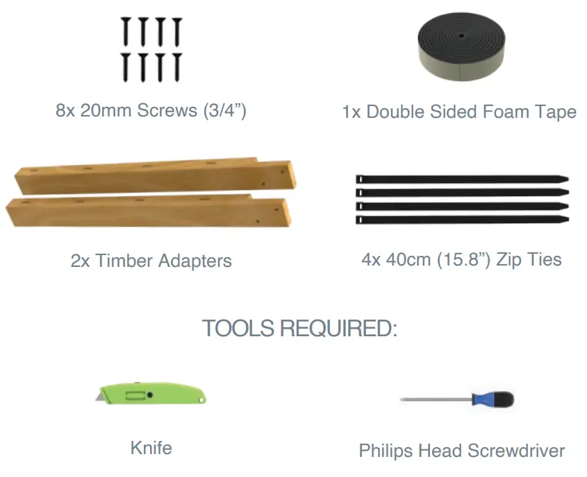 Perma Child Safety 3101 Banister Adapter Kit - PART LIST