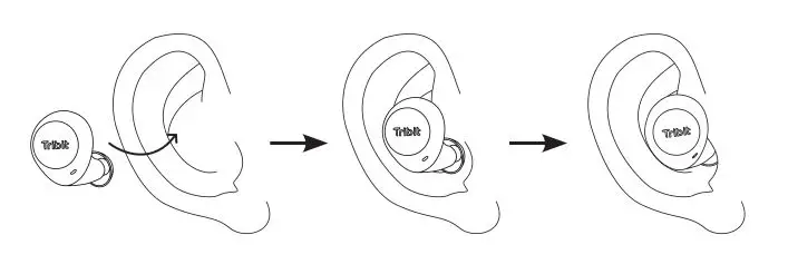 Tribit True Wireless Earbuds BTH90 -How to wear the earbuds