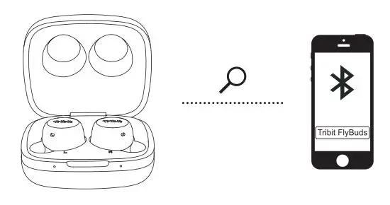 Tribit True Wireless Earbuds BTH90 - Pairing the earbuds to your cell phone