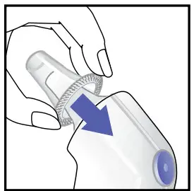 BRAUN IRT 3030 ThermoScan 3 Infrared Ear Thermometer-. Put on a new