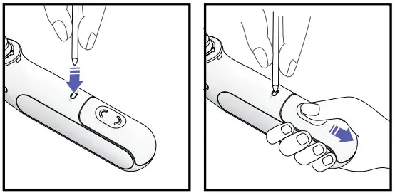 BRAUN IRT 3030 ThermoScan 3 Infrared Ear Thermometer-Replacing the battery