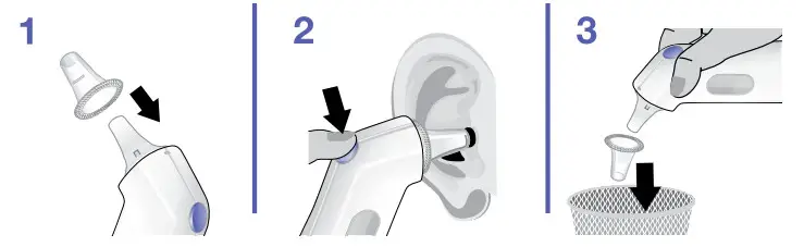 BRAUN IRT 3030 ThermoScan 3 Infrared Ear Thermometer-disposable lens filter