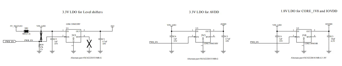 ST X NUCLEO 53L8A1 Expansion Board - Power Section