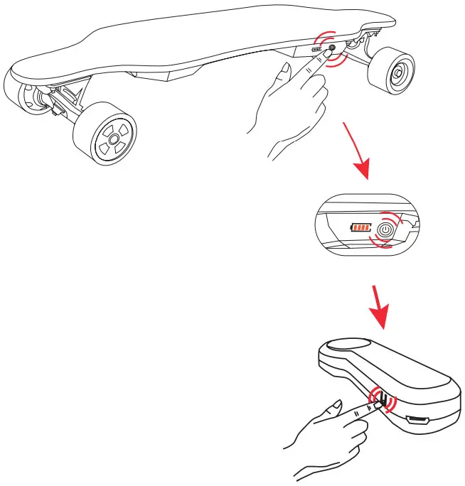 SPOKEY 941207 E Longbay Electric Skateboard - PAIR INSTRUCTION