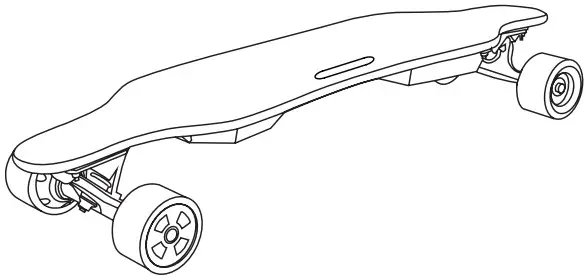 SPOKEY 941207 E Longbay Electric Skateboard