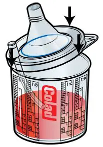 Colad Snap Lid System 700 ml User Guide - Attach lid to cup
