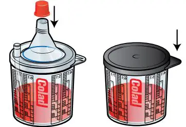 Colad Snap Lid System 700 ml User Guide - STORING UNUSED PAINT