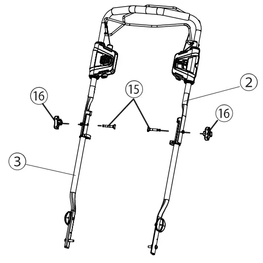 INSTALL THE UPPER HANDLE