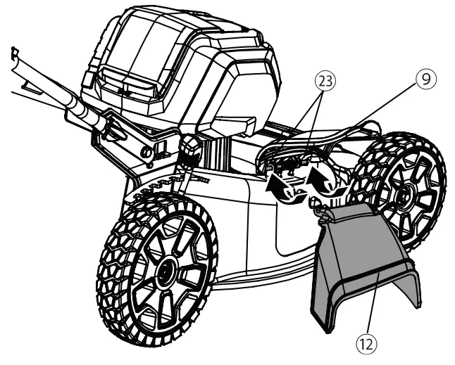 INSTALL THE SIDE DISCHARGE CHUTE