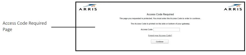 ARRIS NVG558 Gateway-Continue