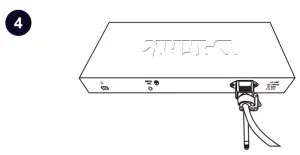 Attaching Power cord