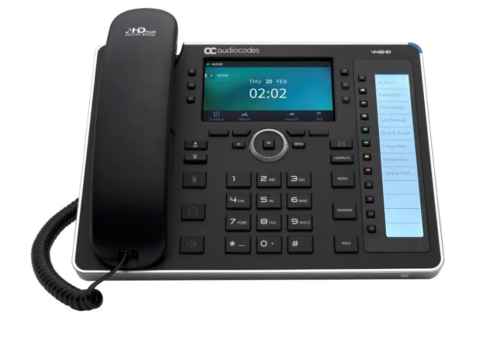 Audiocodes 445hd Generic Sip High Definition Ip Phones User Manual