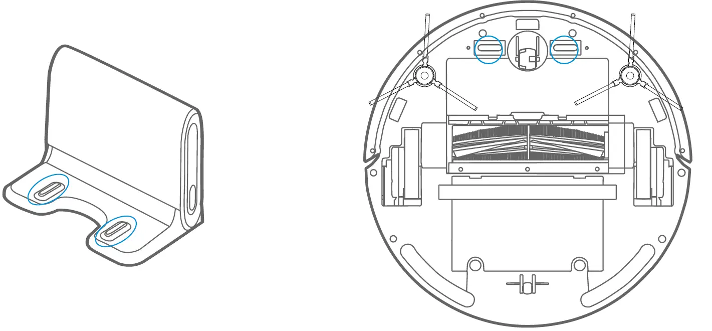 SAMSUNG R05R5050WK Series Powerbot Essential with 2-In-1 Vacuum Cleaning & Mopping Cleaning of Charge Terminal