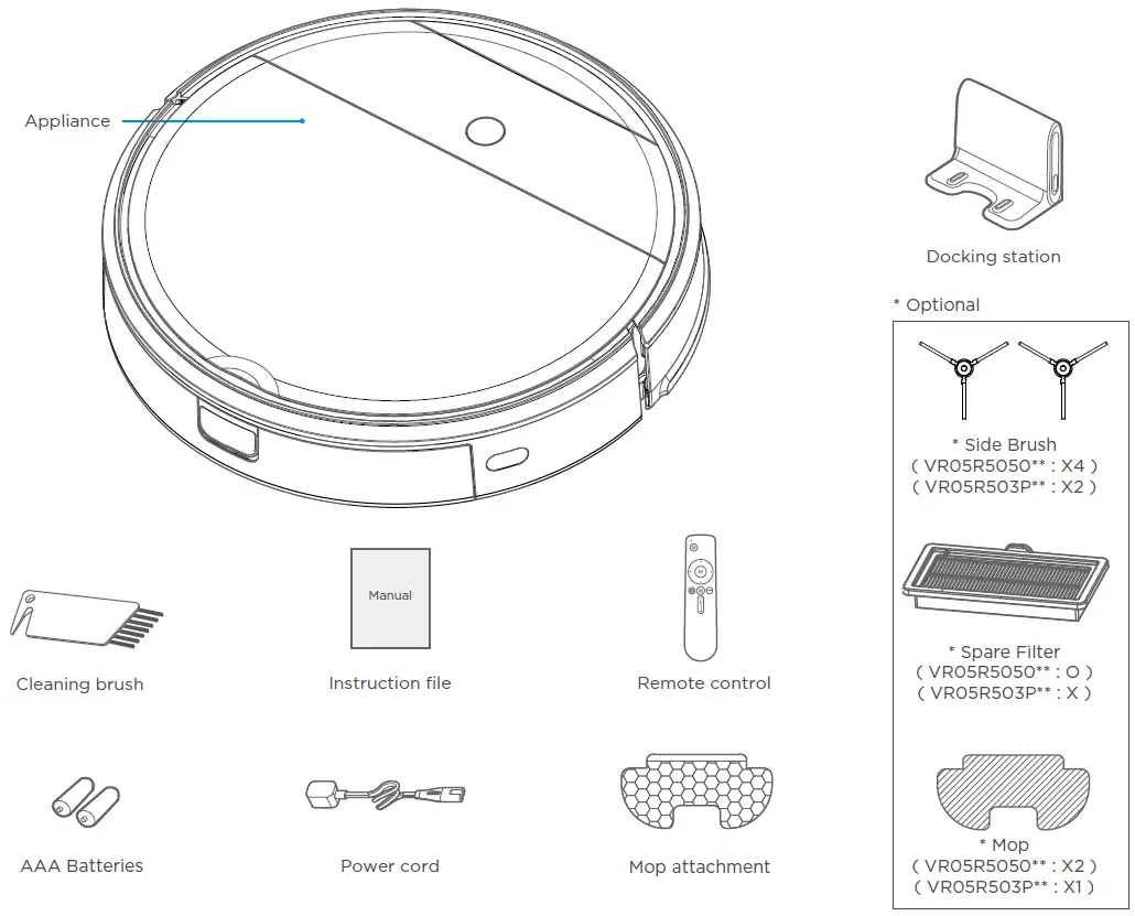 SAMSUNG R05R5050WK Series Powerbot Essential with 2-In-1 Vacuum Cleaning & Mopping introduction