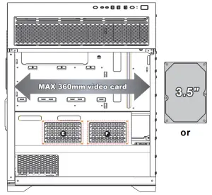 AZZA ECLIPSE 440 Mid Tower Gaming Case - Installation1
