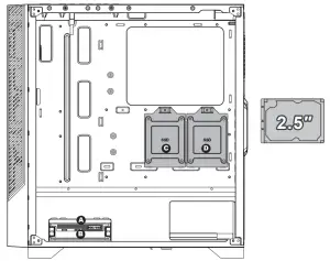 AZZA ECLIPSE 440 Mid Tower Gaming Case - Installation5