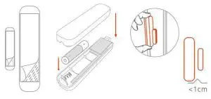 Time2 Motion & Door + Window Sensor-Mount the magnet