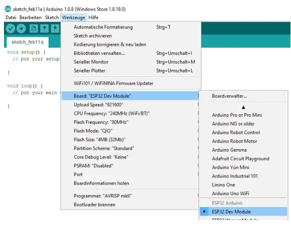 JOY-iT NODEMCU ESP32 Microcontroller Development Board - Board the ESP32