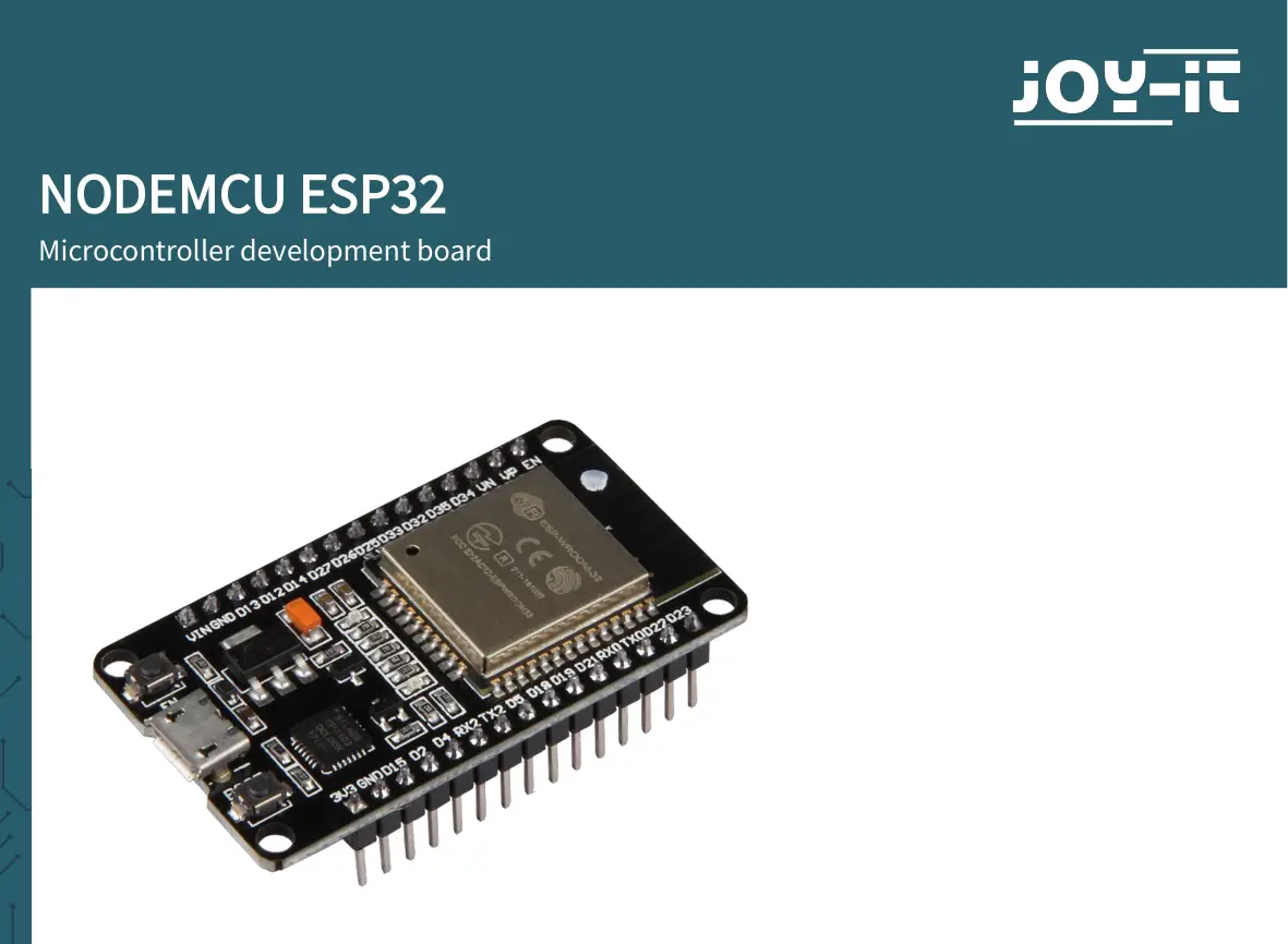 JOY-iT NODEMCU ESP32 Microcontroller Development Board User Manual
