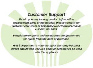 DAEWOO FLR00054 Hurricane Cat 3 Carpet Washer 1000W Upright Carpet Cleaner -coustomer support