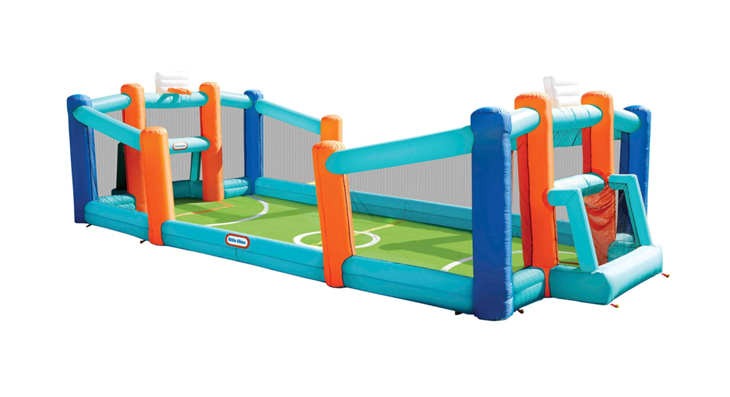 Little Tikes 657924c3 Huge Backyard Soccer And Basketball Court Instruction Manual