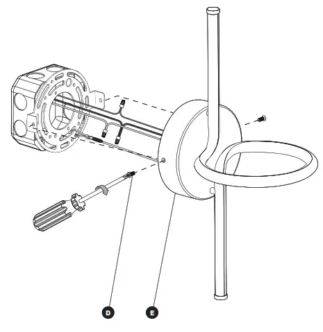 artika SCO SWC Swirl Mini 1 Light Chrome LED Wall Scone- FIXTURE INSTALLATION