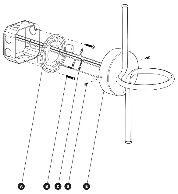 artika SCO SWC Swirl Mini 1 Light Chrome LED Wall Scone-INSTALLATION