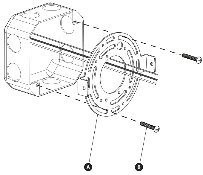 artika SCO SWC Swirl Mini 1 Light Chrome LED Wall Scone- MOUNTING BRACKET 2
